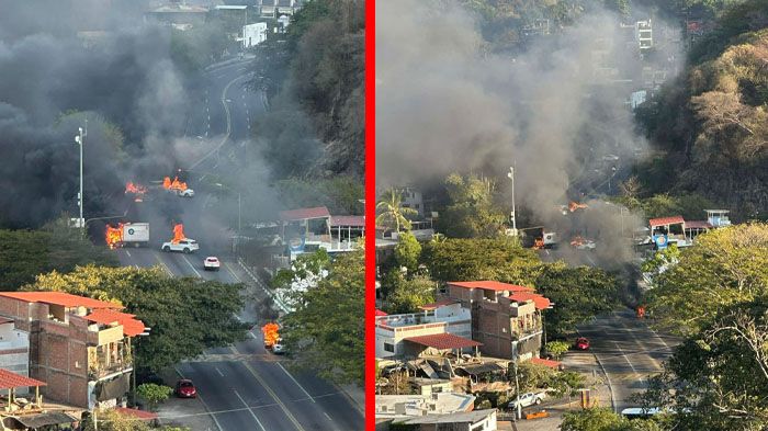 Bloqueos y quema de vehículos y negocios tras muerte de "El Mencho"