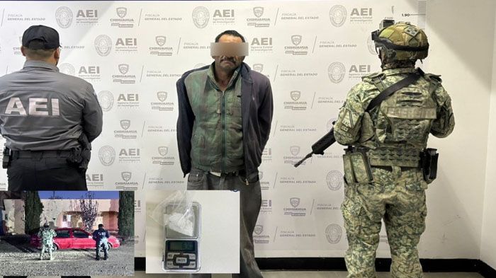 Tras cateos contra narcomenudeo en Cuauhtémoc, detienen a sujeto con 6 gramos de "cristal"