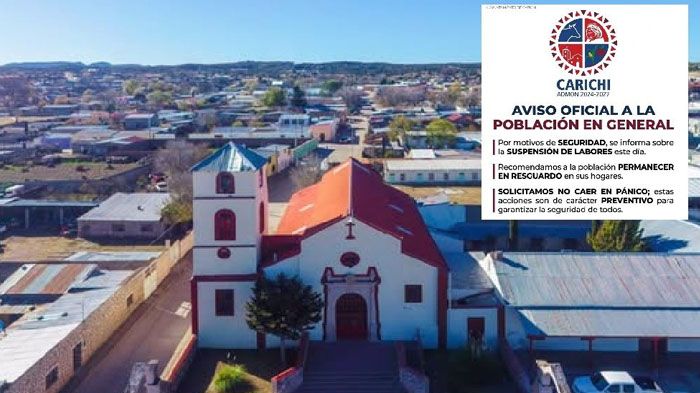 Suspenden clases y actividades oficiales en Carichí por presencia de armados