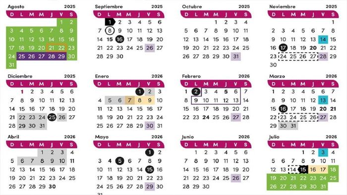 Sociedades de padres podrían impulsar cambios en fechas del calendario escolar