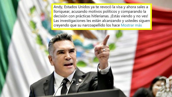 “Ahora sales a lloriquear”: Alito Moreno arremete a Andy López Beltrán